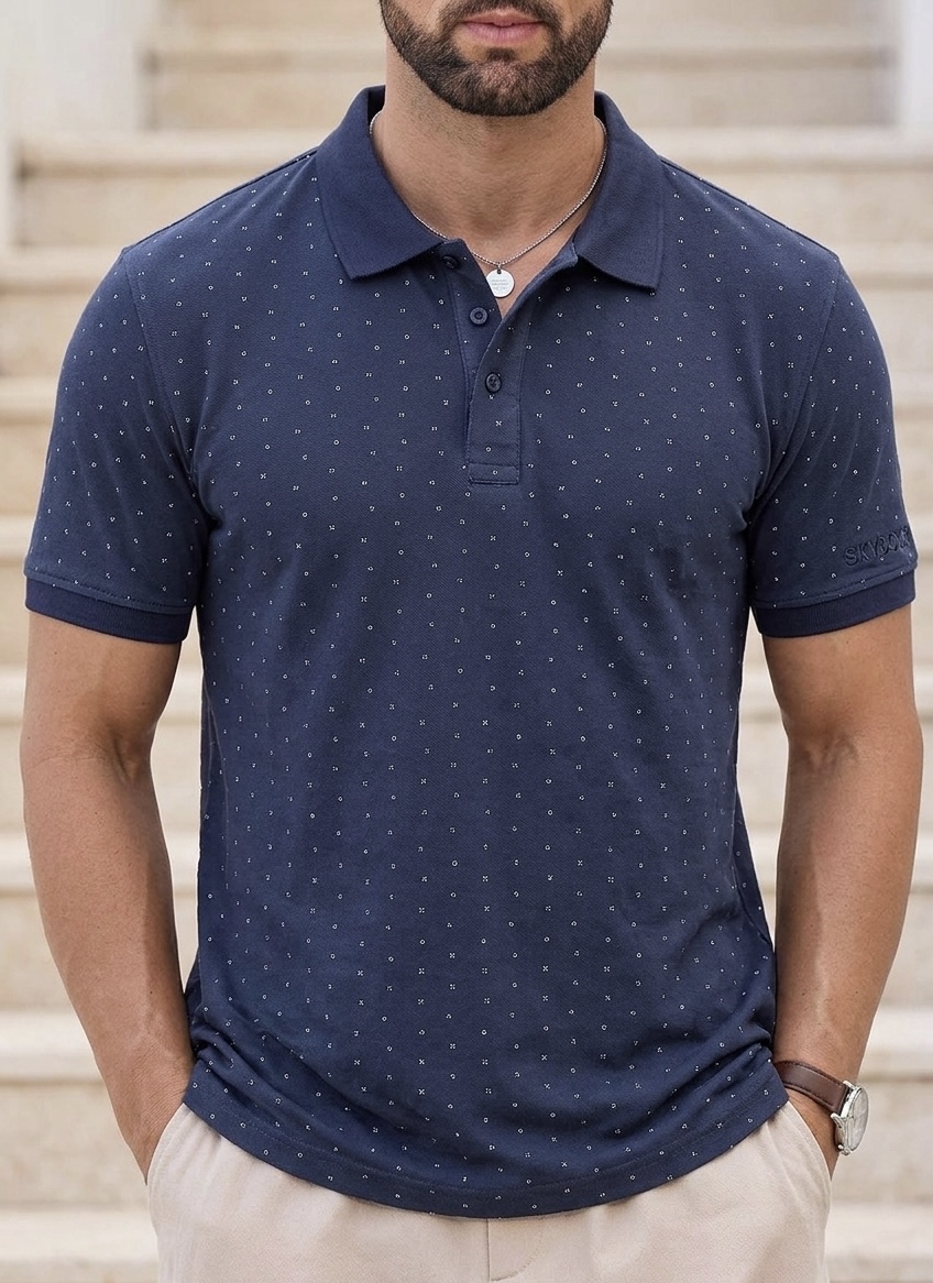 SAYOOR MEN’S ALLOVER PRINT POLO