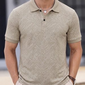 SAYOOR MEN’S ALLOVER PRINT POLO