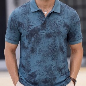 SAYOOR MEN’S ALLOVER PRINT POLO
