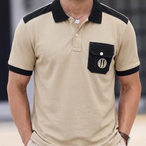 SAYOOR Premium Polo Shirt Adjusted Pocket Design