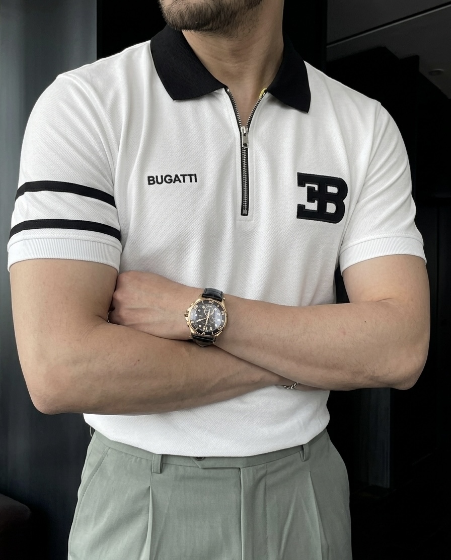 SAYOOR Premium Polo Shirt Bugatti Design
