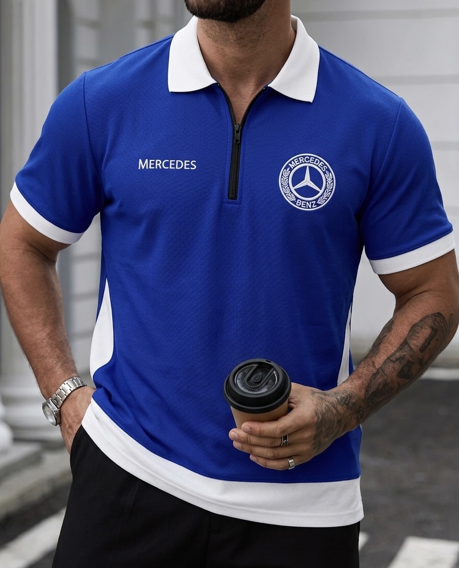SAYOOR Premium Polo Shirt Mercedes Design - Image 3