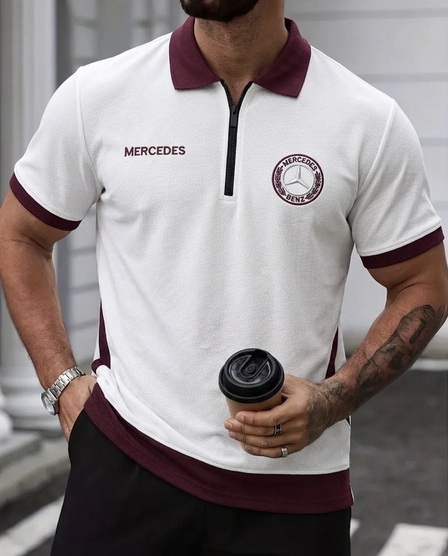 SAYOOR Premium Polo Shirt Mercedes Design