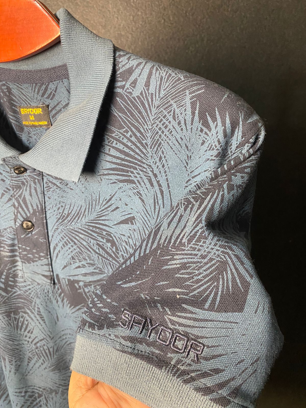 SAYOOR MEN’S ALLOVER PRINT POLO - Image 3