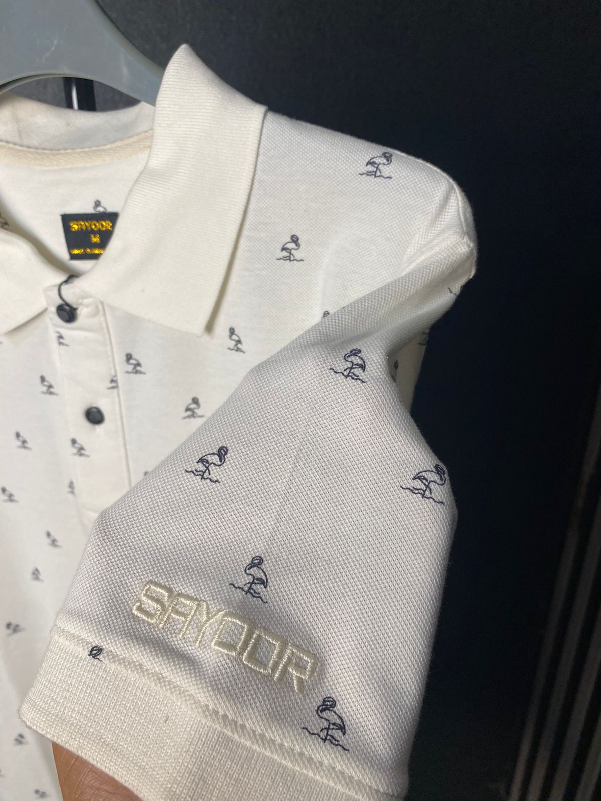 SAYOOR MEN’S ALLOVER PRINT POLO - Image 3