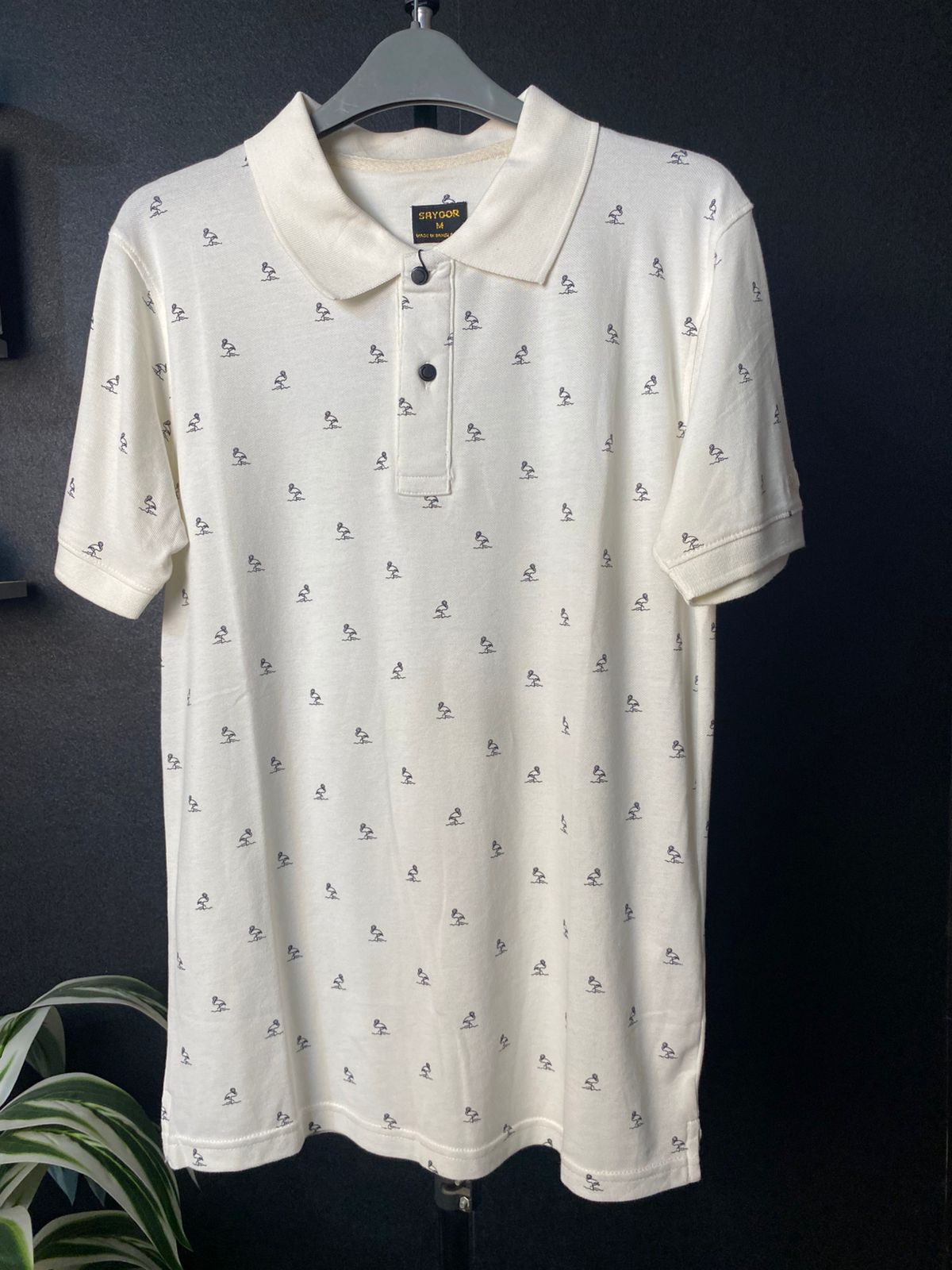 SAYOOR MEN’S ALLOVER PRINT POLO