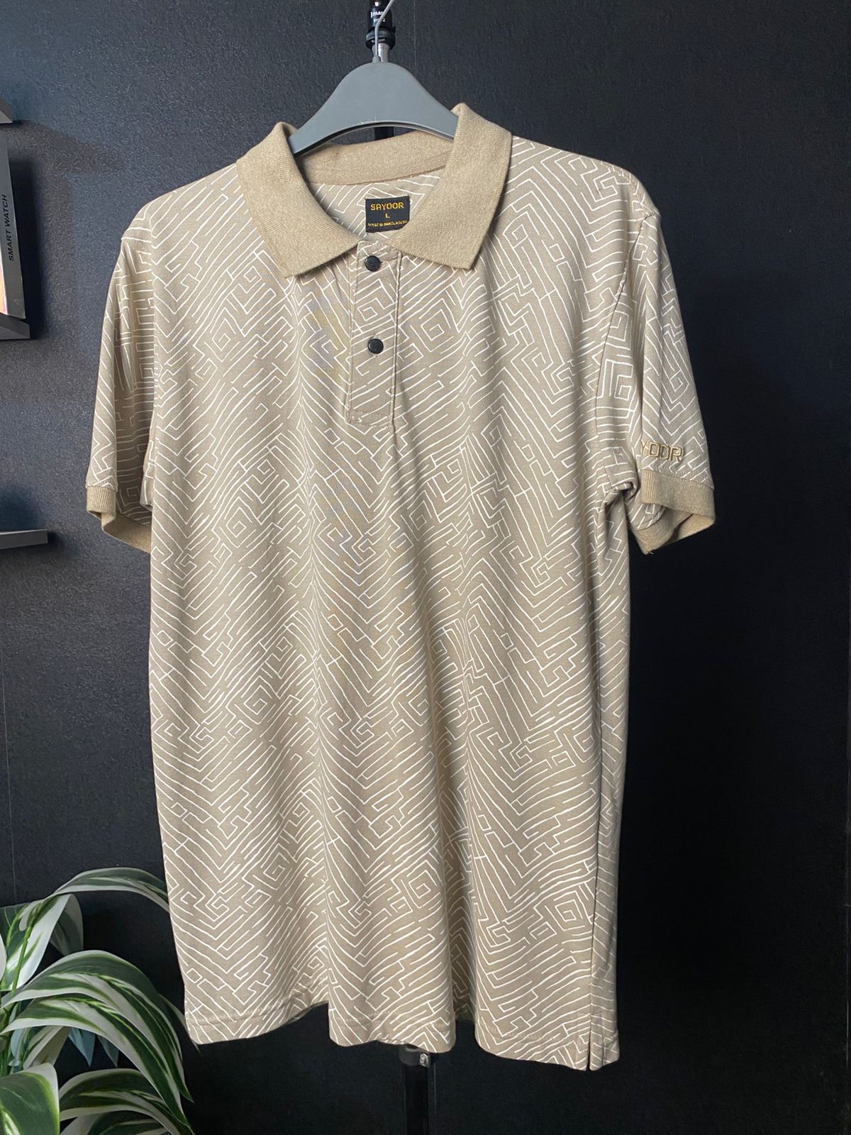 SAYOOR MEN’S ALLOVER PRINT POLO