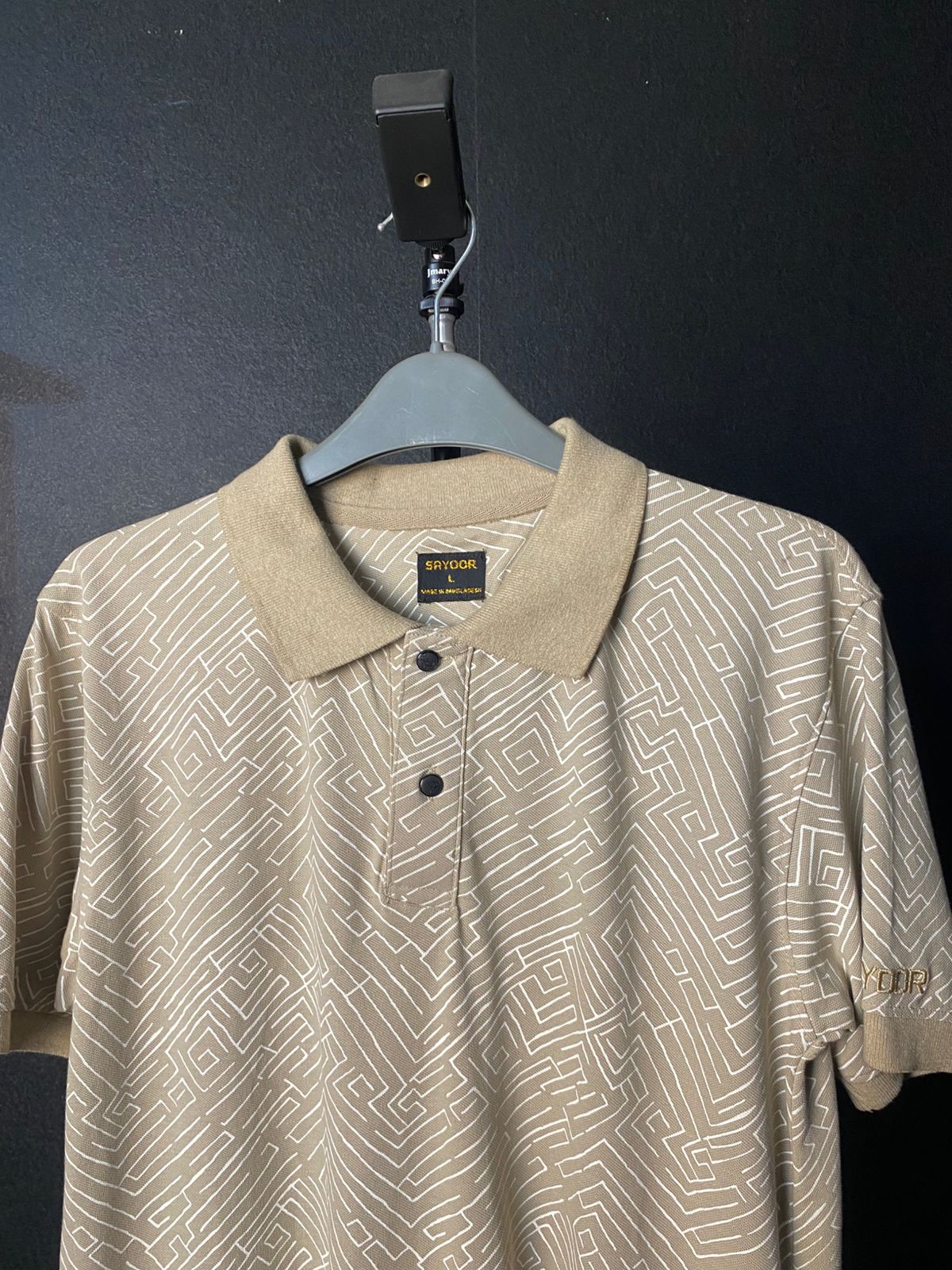 SAYOOR MEN’S ALLOVER PRINT POLO - Image 2