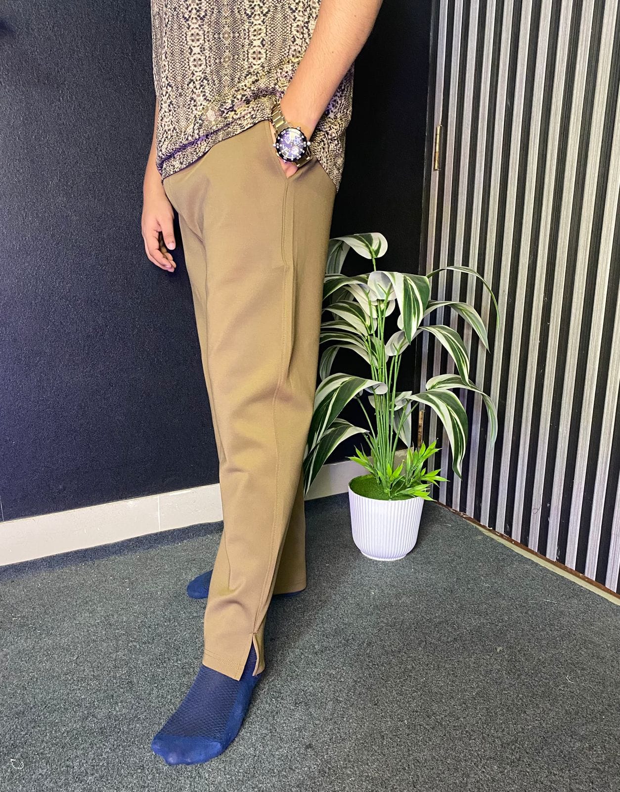 SAYOOR PREMIUM China LOW CUT SOLID BAGGY TROUSER