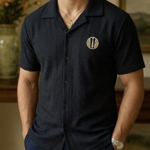 SAYOOR Premium Half Sleeve Knitted Cuban Shirt
