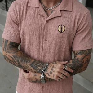 SAYOOR Premium Half Sleeve Knitted Cuban Shirt