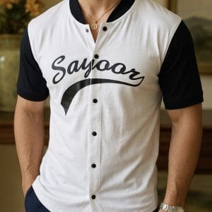 SAYOOR Premium Print Half Sleeve Knitted Cuban Shirt