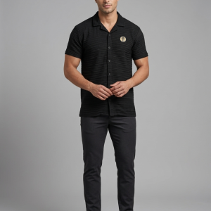 SAYOOR Premium Half Sleeve Knit Cuban Shirt