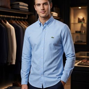Lacoste  Premium Smart Casual Long Sleeve Shirt for Men