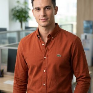 Lacoste Premium Smart Casual Long Sleeve Shirt for Men