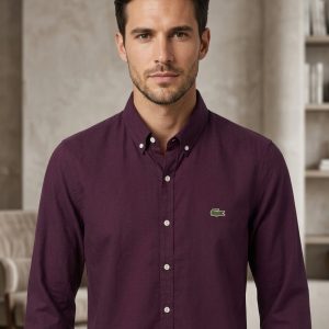 Lacoste Premium Smart Casual Long Sleeve Shirt for Men